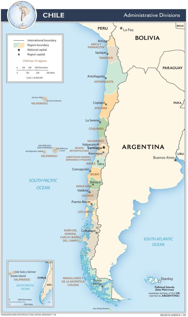 Map of Chile