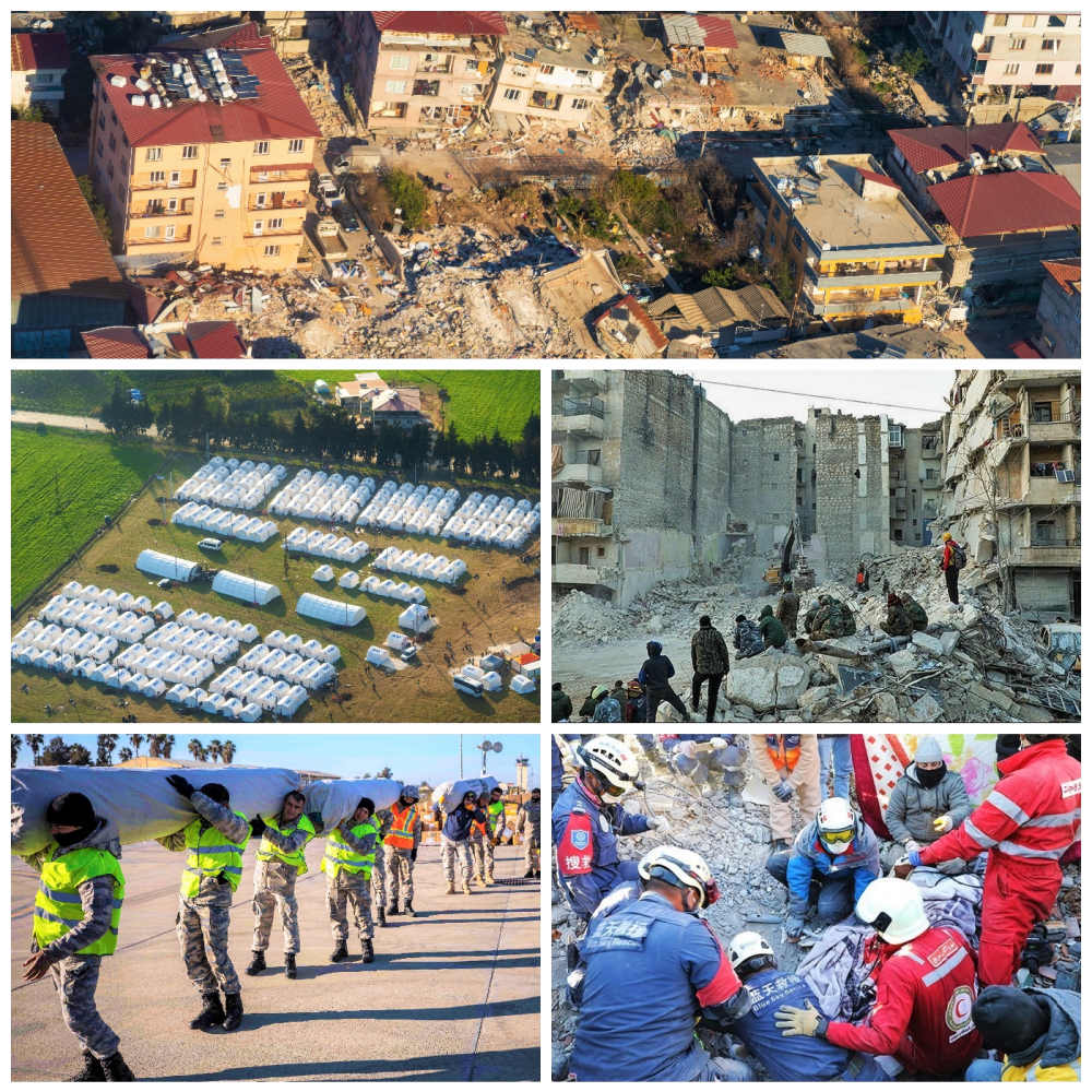 Set of images from the 2023 earthquake in Turkey and Syria