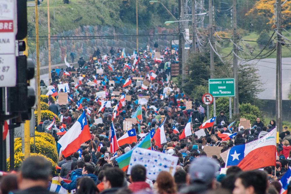 Chilean Protests 2019 in Puerto Montt (North Patagonia)