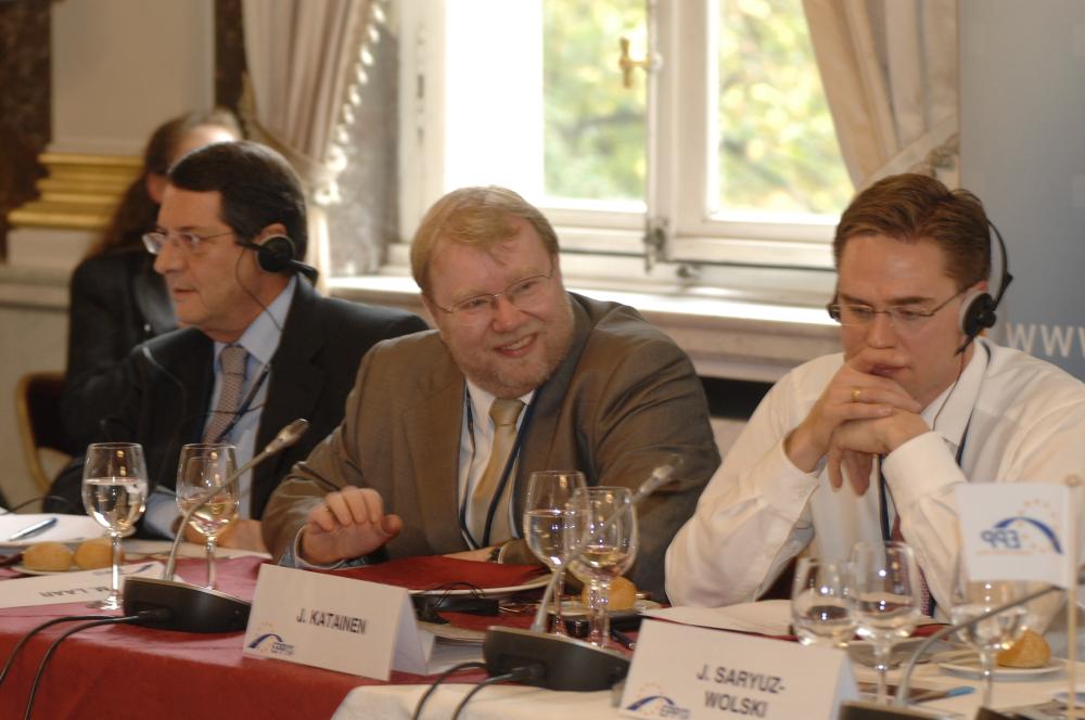 Mart Laar at the European People's Party Summit in 2008