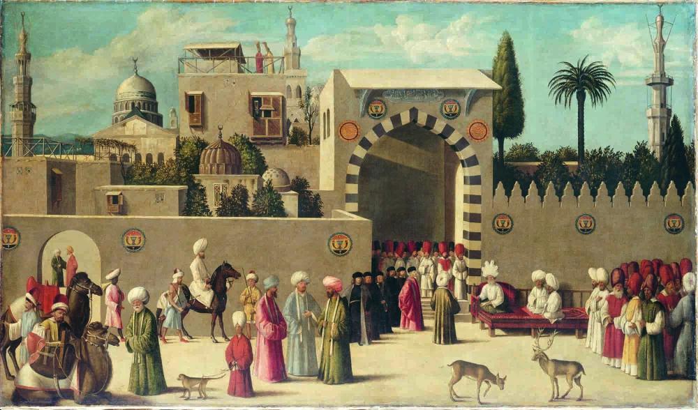 Unknown Venetian artist, The Reception of the Ambassadors in Damascus, 1511, Louvre