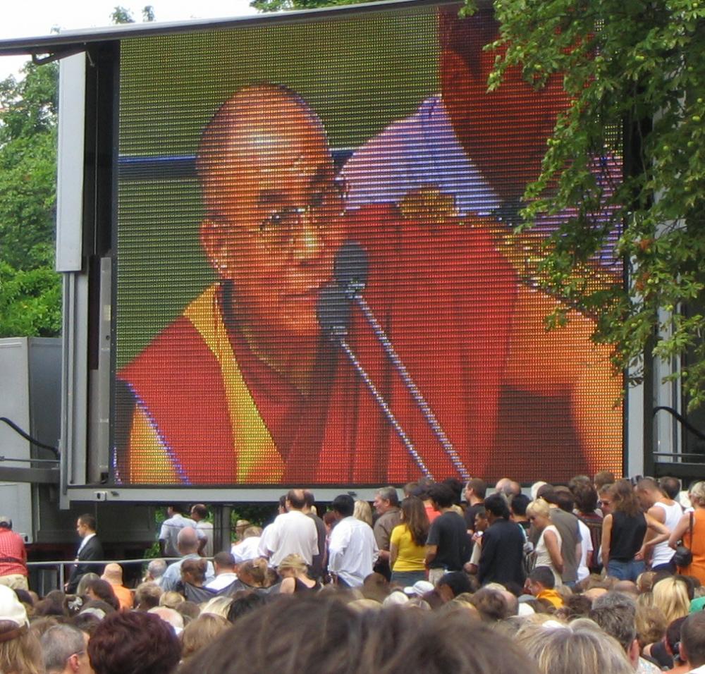 Tenzin Gyatso, the XIV Dalai Lama in Wiesbaden, Germany on July 28th, 2005