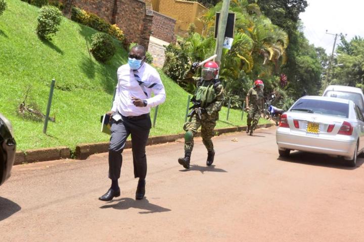 Police Chasing Journalist in Kampala