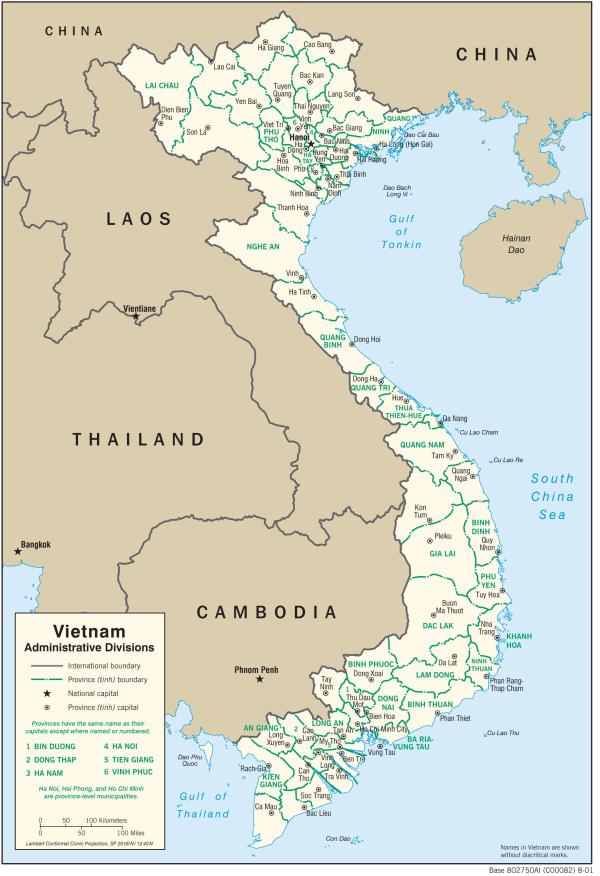 Map of Vietnam