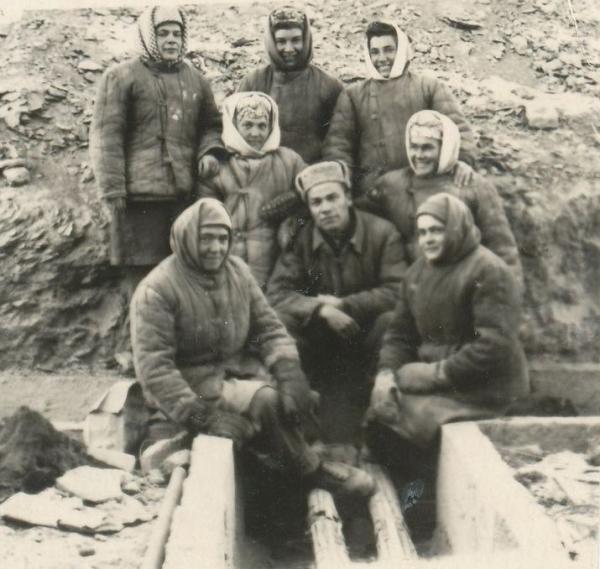A group of political prisoners in Kengir, part of the Soviet Gulag system